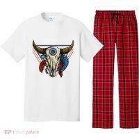 Classic Buffalo Skull Native American Tribe Totem Pajama Set thumb 0