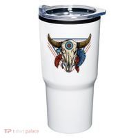 Classic Buffalo Skull Native American Tribe Totem Tumbler thumb 0