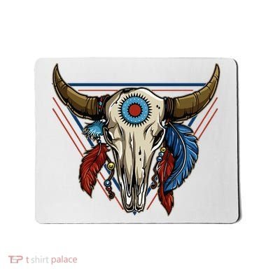 Classic Buffalo Skull Native American Tribe Totem Mousepad