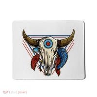 Classic Buffalo Skull Native American Tribe Totem Mousepad thumb 0