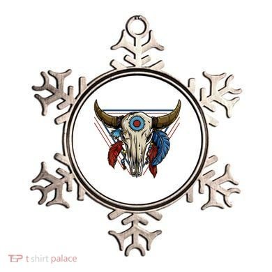 Classic Buffalo Skull Native American Tribe Totem Ornament