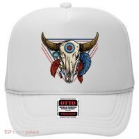 Classic Buffalo Skull Native American Tribe Totem Hat thumb 0