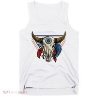 Classic Buffalo Skull Native American Tribe Totem Tank Top thumb 0