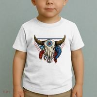 Classic Buffalo Skull Native American Tribe Totem Toddler T-Shirt thumb 2