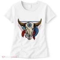 Classic Buffalo Skull Native American Tribe Totem Women's T-Shirt thumb 0