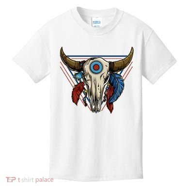 Classic Buffalo Skull Native American Tribe Totem Kids T-Shirt