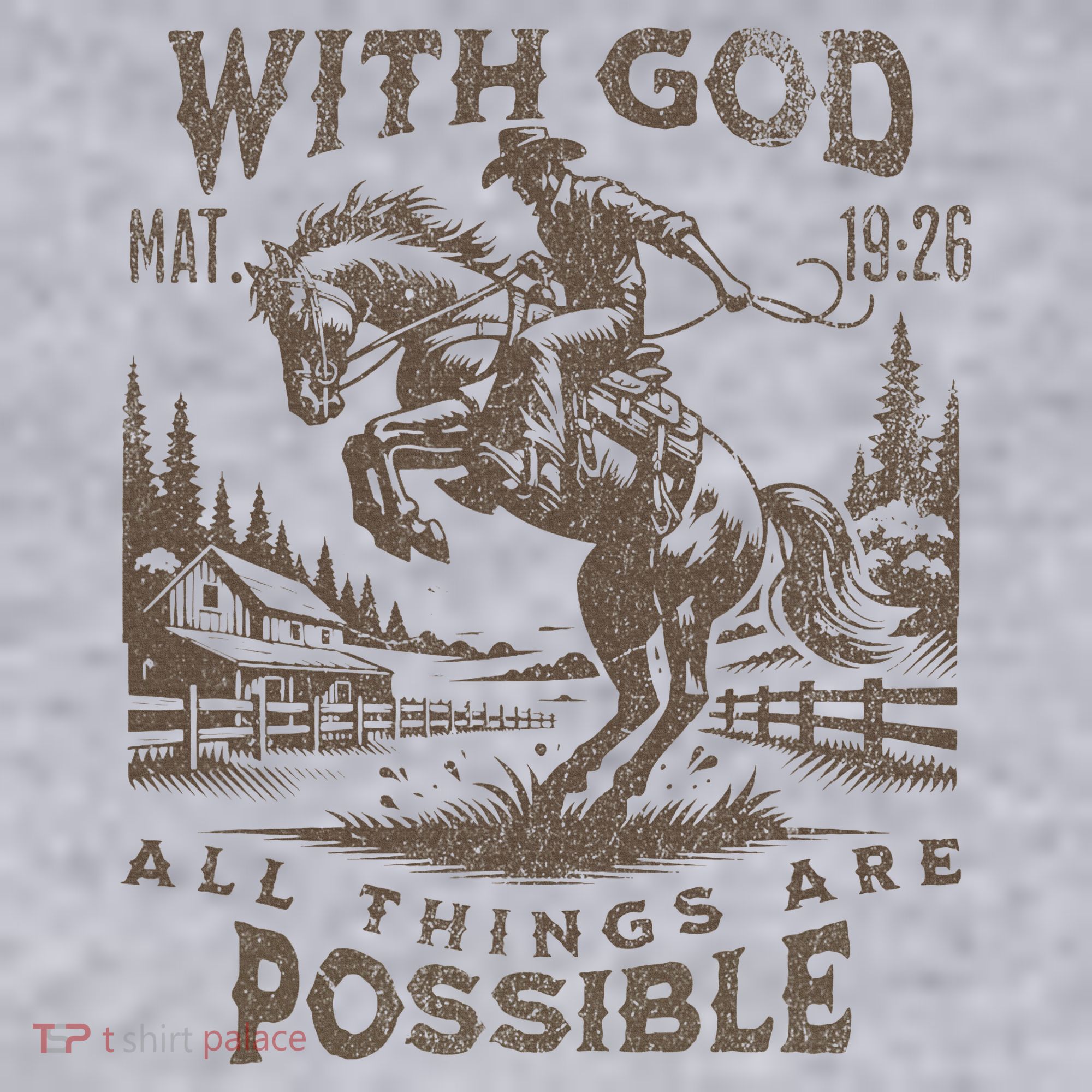 Cowboy Bible Scripture Verse Western Jesus For Faith Women's Sweatshirt