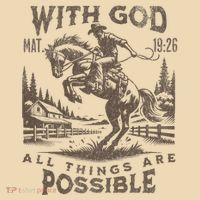 Cowboy Bible Scripture Verse Western Jesus For Faith Tote Bag thumb 4