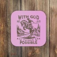 Cowboy Bible Scripture Verse Western Jesus For Faith Coaster thumb 0