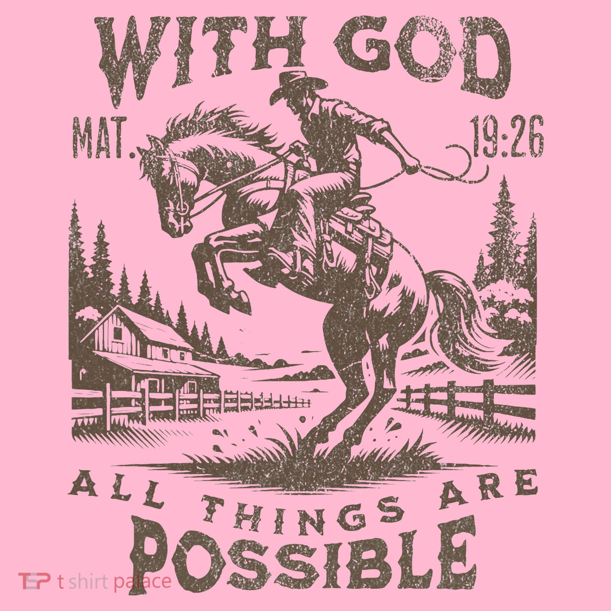 Cowboy Bible Scripture Verse Western Jesus For Faith Coaster