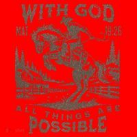 Cowboy Bible Scripture Verse Western Jesus For Faith Santa Hat thumb 1