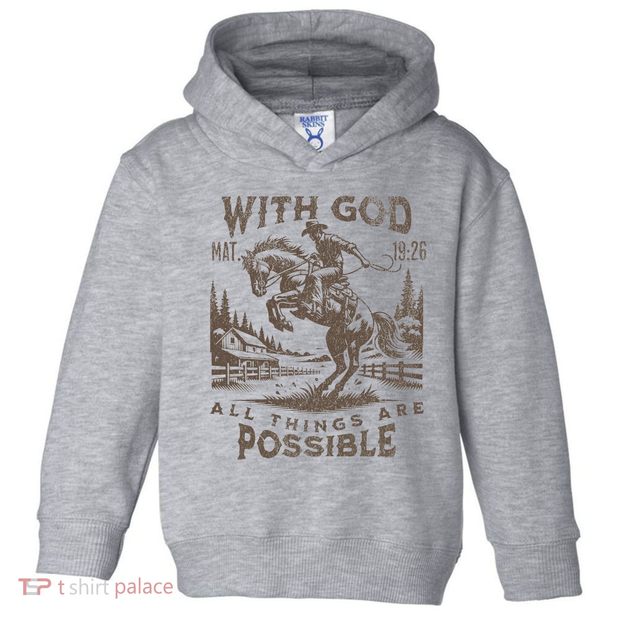 Cowboy Bible Scripture Verse Western Jesus For Faith Toddler Hoodie