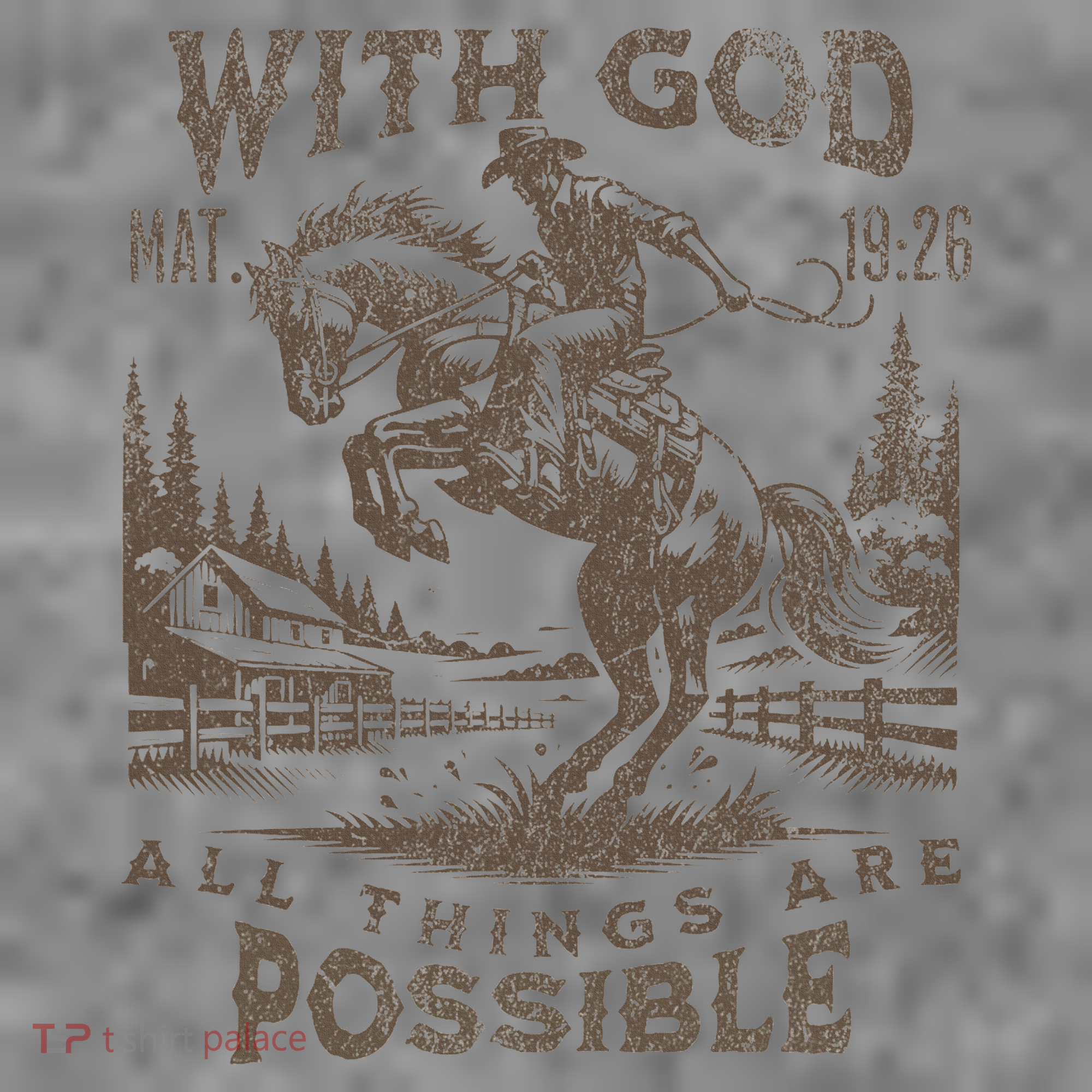 Cowboy Bible Scripture Verse Western Jesus For Faith Toddler Hoodie