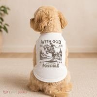 Cowboy Bible Scripture Verse Western Jesus For Faith Doggie Tank thumb 2