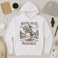 Cowboy Bible Scripture Verse Western Jesus For Faith Hoodie thumb 3