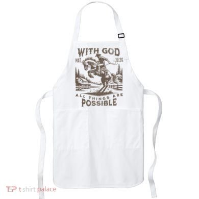 Cowboy Bible Scripture Verse Western Jesus For Faith Apron
