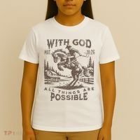 Cowboy Bible Scripture Verse Western Jesus For Faith T-Shirt thumb 4