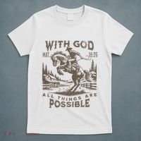 Cowboy Bible Scripture Verse Western Jesus For Faith T-Shirt thumb 5