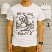 Cowboy Bible Scripture Verse Western Jesus For Faith T-Shirt thumb 6