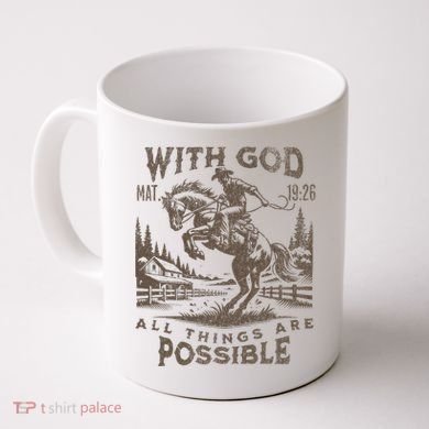 Cowboy Bible Scripture Verse Western Jesus For Faith Coffee Mug