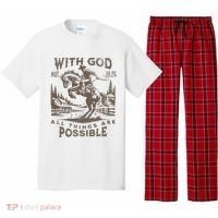 Cowboy Bible Scripture Verse Western Jesus For Faith Pajama Set thumb 0