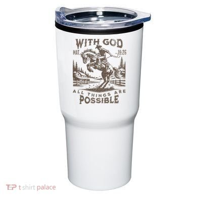 Cowboy Bible Scripture Verse Western Jesus For Faith Tumbler