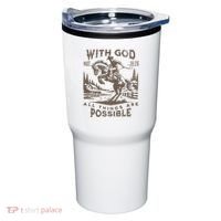 Cowboy Bible Scripture Verse Western Jesus For Faith Tumbler thumb 0