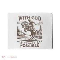 Cowboy Bible Scripture Verse Western Jesus For Faith Mousepad thumb 0