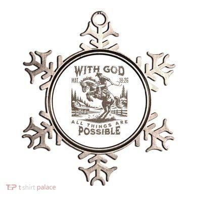 Cowboy Bible Scripture Verse Western Jesus For Faith Ornament