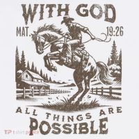 Cowboy Bible Scripture Verse Western Jesus For Faith Ornament thumb 1