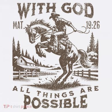 Cowboy Bible Scripture Verse Western Jesus For Faith Tall Hoodie
