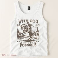 Cowboy Bible Scripture Verse Western Jesus For Faith Tank Top thumb 2