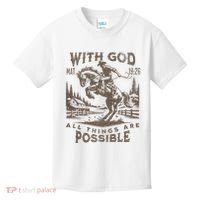 Cowboy Bible Scripture Verse Western Jesus For Faith Kids T-Shirt thumb 0