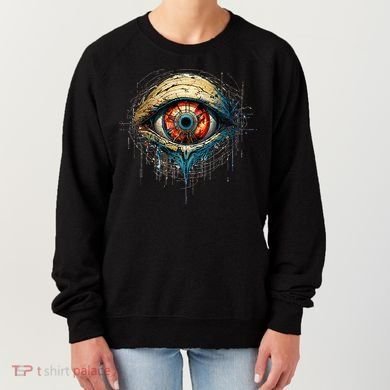 Comic Book Style Eyeball Women's Sweatshirt