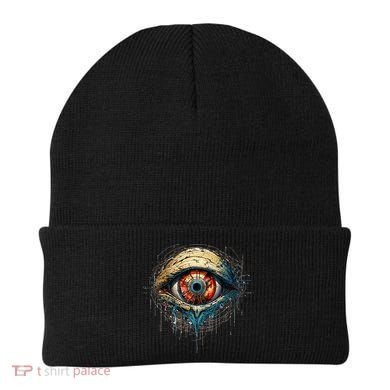Comic Book Style Eyeball Beanie