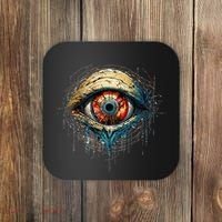 Comic Book Style Eyeball Coaster thumb 0