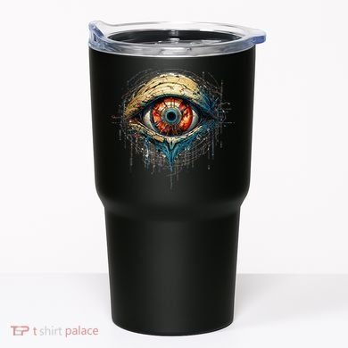 Comic Book Style Eyeball Tumbler