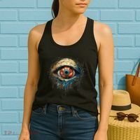 Comic Book Style Eyeball Women's Tank Top thumb 2