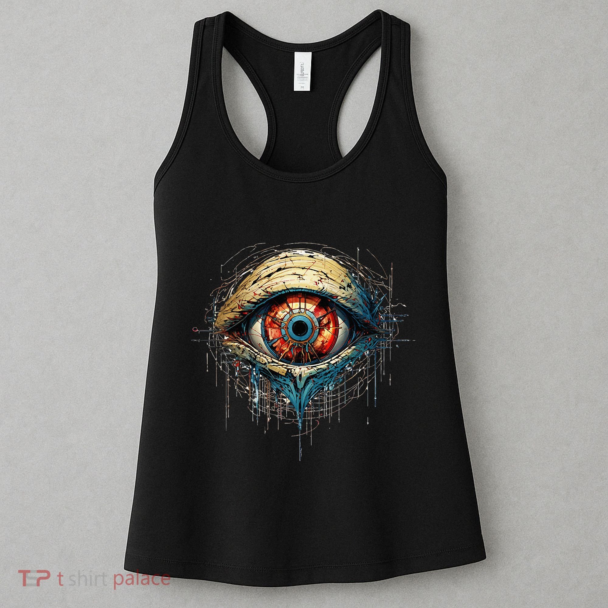Comic Book Style Eyeball Women's Tank Top