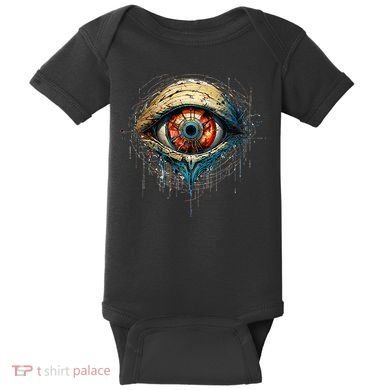 Comic Book Style Eyeball Baby Bodysuit