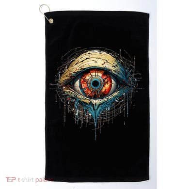 Comic Book Style Eyeball Golf Towel
