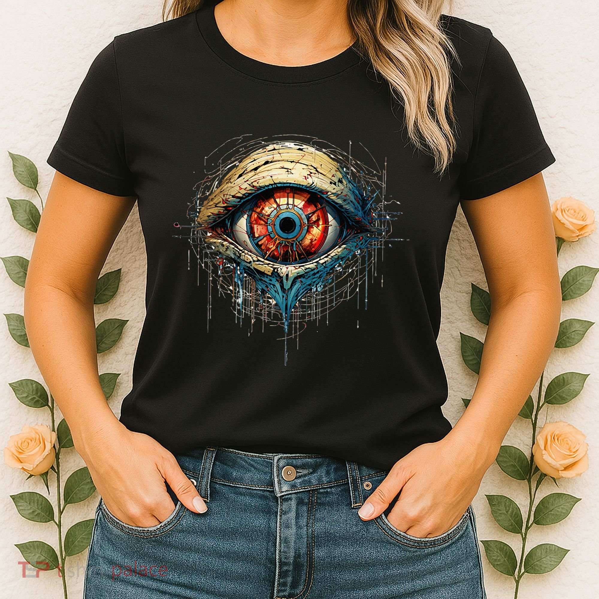 Comic Book Style Eyeball Women's T-Shirt