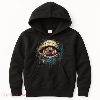 Comic Book Style Eyeball Kids Hoodie