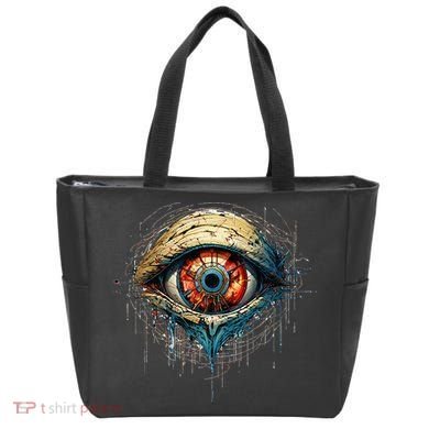 Comic Book Style Eyeball Tote Bag