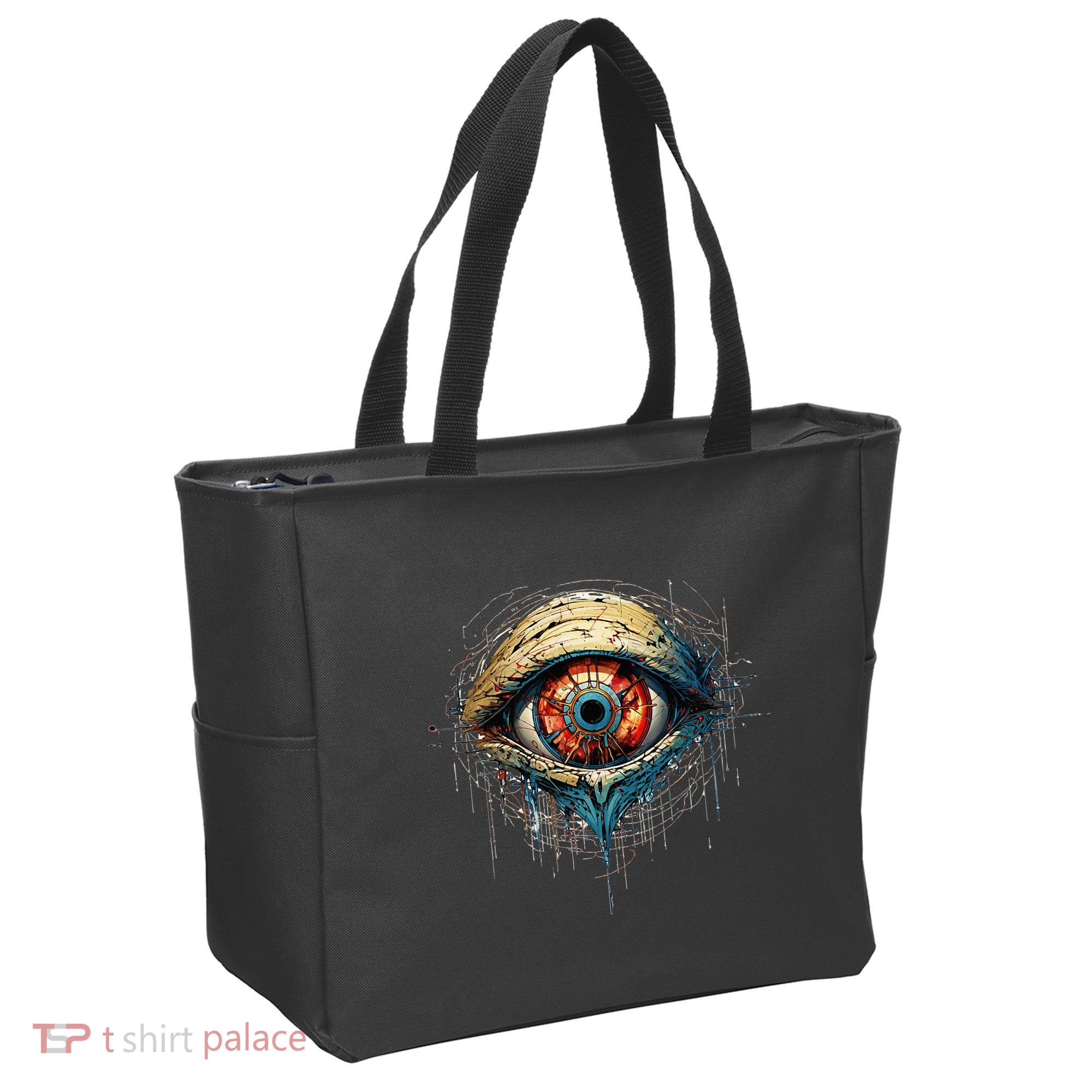 Comic Book Style Eyeball Tote Bag