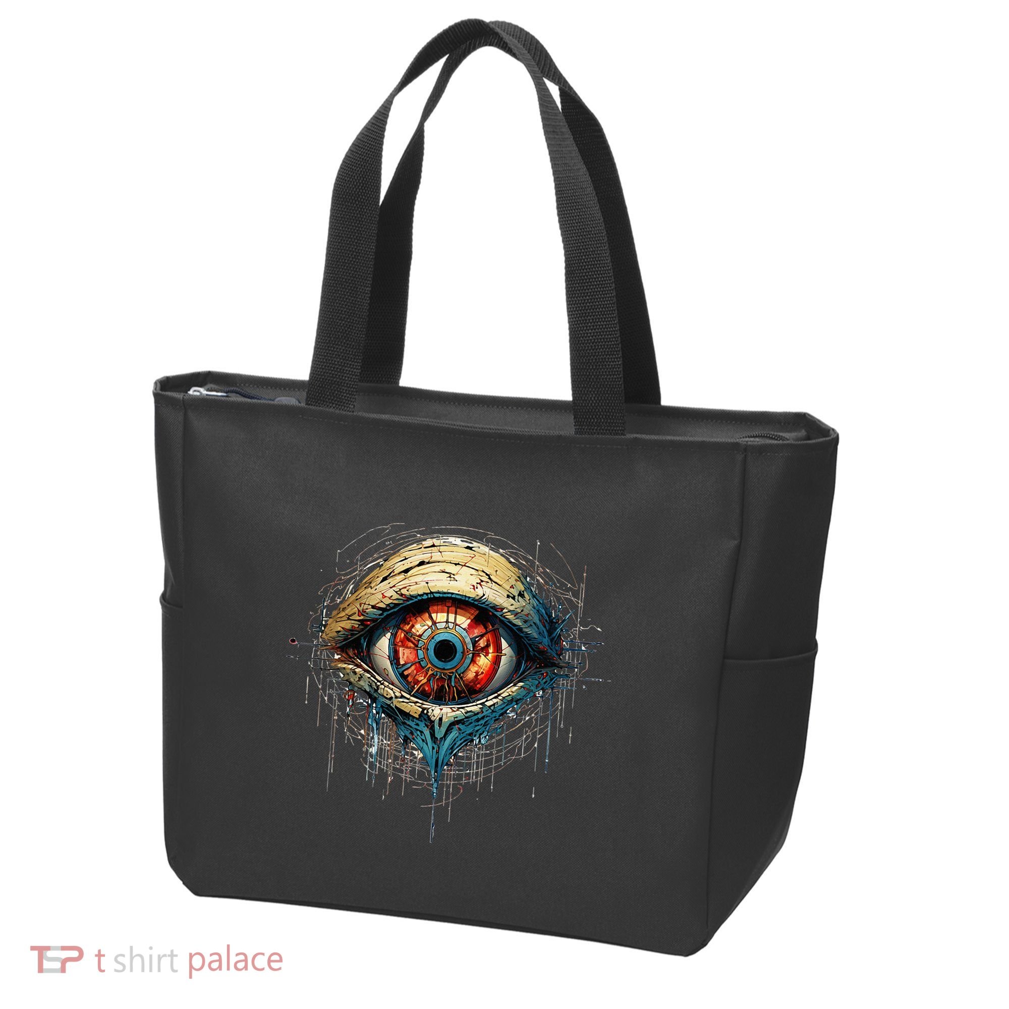 Comic Book Style Eyeball Tote Bag