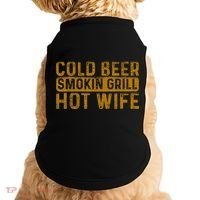 Cold Beer Smoking Grill Hotwife Husband Wife Bbq Joke Doggie Tank thumb 0