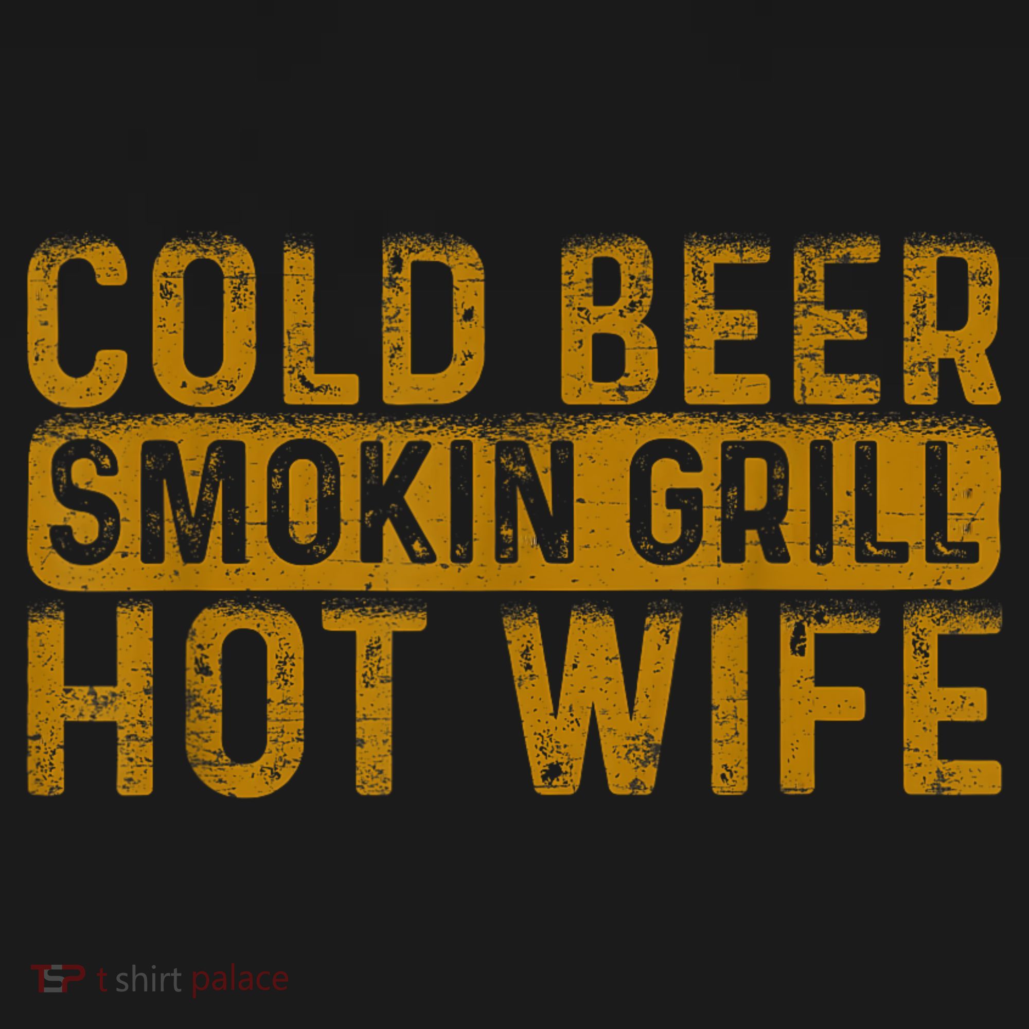 Cold Beer Smoking Grill Hotwife Husband Wife Bbq Joke Women's Tank Top