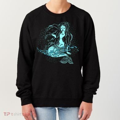 Cute Boho Space Galaxy Mermaid Women's Sweatshirt