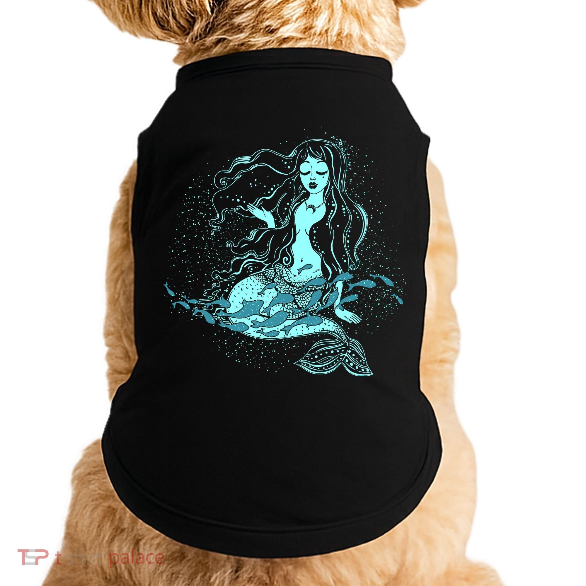 Cute Boho Space Galaxy Mermaid Doggie Tank